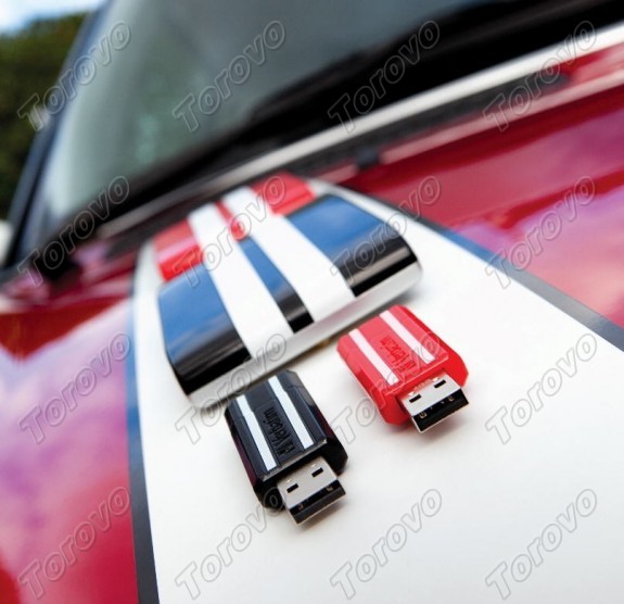 GT賽車風格 威寶新款紅黑兩色時尚U盤